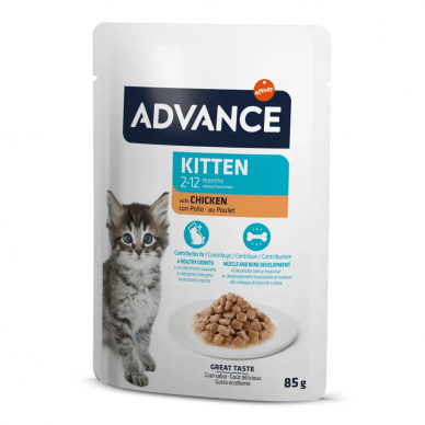 Advance Kitten with Chicken wet food for kittens