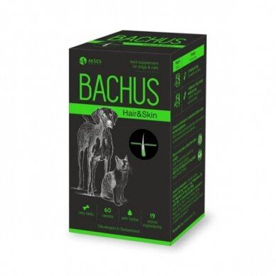 BACHUS HAIR&SKIN 60 tab supplement for dogs and cats