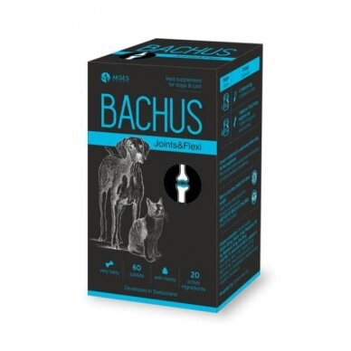 Bachus Joint&Flexi 60 tab supplements for dogs and cats