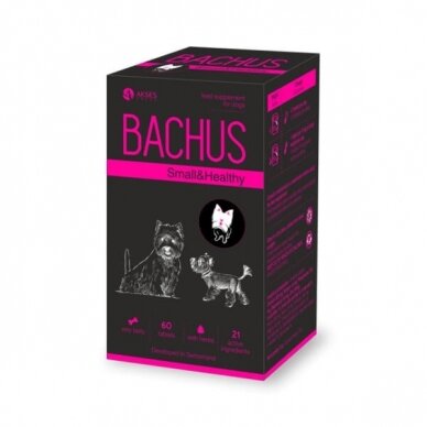 BACHUS SMALL&HEALTHY 60 tab  supplements fos small dogs