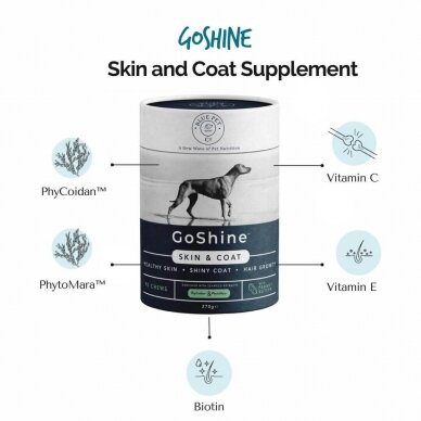 Blue Pet Co Go Shine SKIN & COAT supplements for dogs with seaweed complexes 1