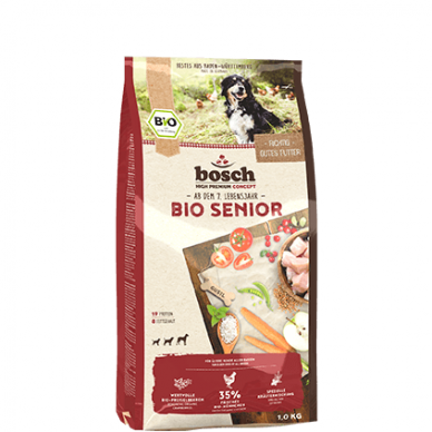 Bosch HPC Bio Senior is a complete food for older dogs from the age of 7