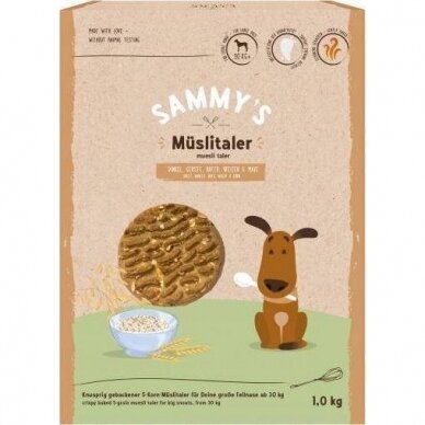 Sammy's muesli taler 1 kg dog snacks with grains