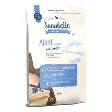 Sanabelle Adult with trout dry food for cats
