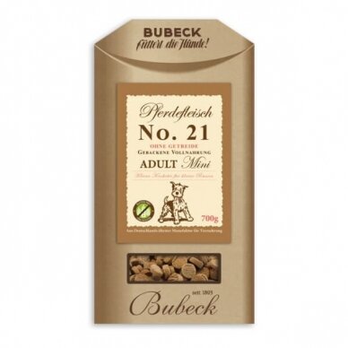 Bubeck -Nr. 21 Horse meat dry dog food for small dogs breeds