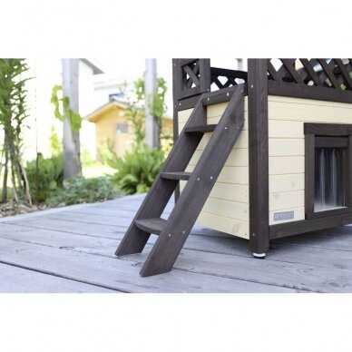 Kerbl Cat House 4-Seasons Deluxe heatable  with heat-insulated ground floor 7