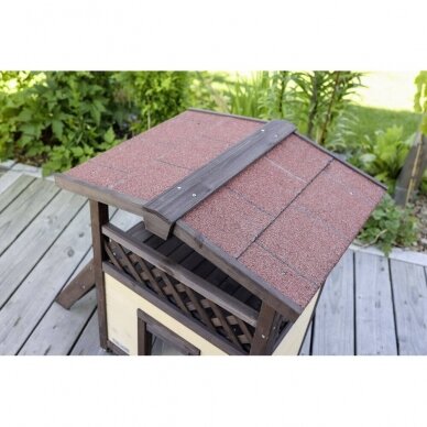 Kerbl Cat House 4-Seasons Deluxe heatable  with heat-insulated ground floor 9