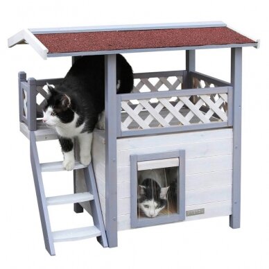 Kerbl Cat House Lodge Ontario 2-story cat house 1