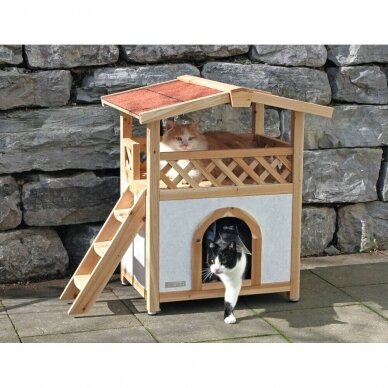 Kerbl Cat House Tyrol Alpin in a stylish hut design 4