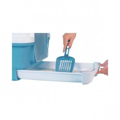 Kerbl  CAT LITTER TRAY CATHY CLEVER & SMART WITH SLIDING COMPARTMENT uždaras tualetas katėms 5