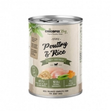 CHICOPEE Dog Poultry and Rice  400 gr konservai šunims su paukštiena ir ryžiais