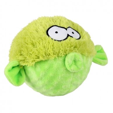 Coockoo Gary dog toy  a spiny TPR ball covered in a super-soft plush cover 2