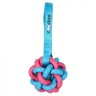 Coockoo Zed natural rubber dog toy for dental cleaning effect