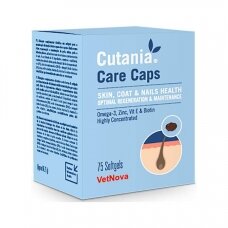 Cutania Care Capsules 75 cap papildas šunims ir katėms gerinantis odos ir kailio būklę