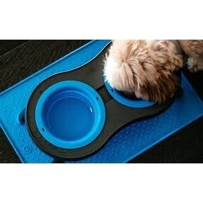 Dexas Pets Grippmat Flexible Non-Slip Pet Placemat for pets bowls 5