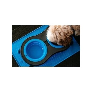 Dexas Pets Grippmat Flexible Non-Slip Pet Placemat silikoninis padėkliukas šunų ir kačių dubenėliams 6