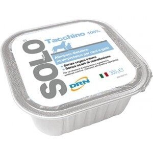 DRN SOLO® TACCHINO monoproteico wet food for dogs and cats with Turkey