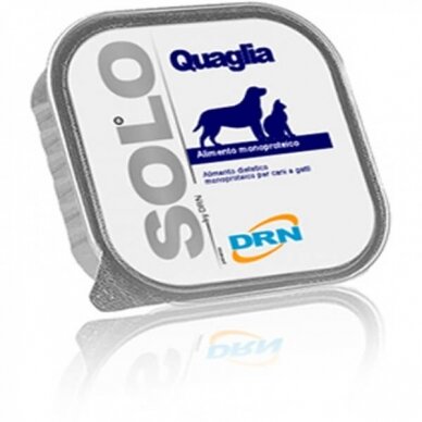 DRN SOLO®Quaglia  dietary wet food for dogs and cats with quail