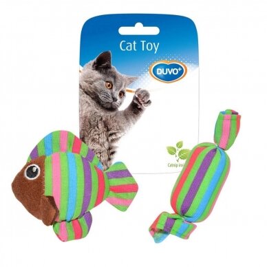 Duvo plius Assortment Fish and Candy cat toy with catnip