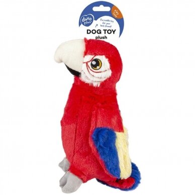 Duvo plius Plush ara macao cuddle minkštas, pliušinis papūgos pavidalo žaislas šunims 1