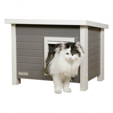 ECO Cat House Eli  with olding roof with fixing 3