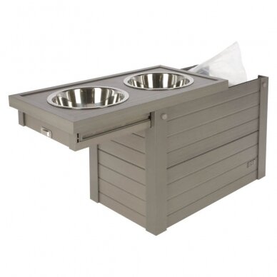 Kerbl ECO Feed and Drink Bar  for dogs with lockable storage space 2