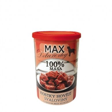 Falco MAX Deluxe Cubes of beef muscle konservai šunims iš jautienos raumens