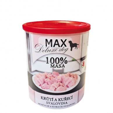 FALCO MAX DELUXE TURKEY AND CHICKEN MUSCLE konservai šunims iš kalakutienos ir vištienos mėsos
