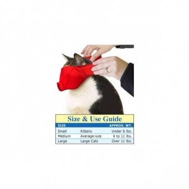 FFOA QUICK MUZZLE® FOR CATS form-fitting, temporary-use muzzle for cat 3