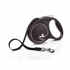 Flexi  Black Design Tape automatinis juostinis pavadėlis šunims