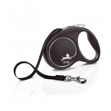 Flexi  Black Design Tape automatic tape leash for dogs