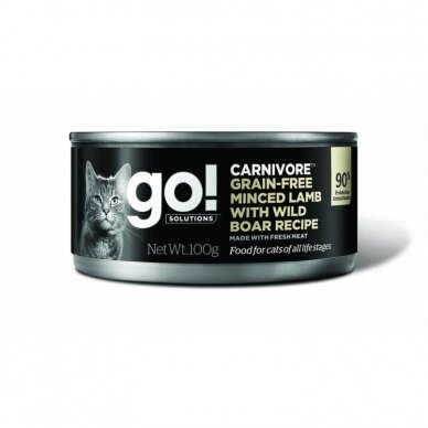 Go! Carnivore Grain-free Minced Lamb with Wild Boar for Cats wet food for cats