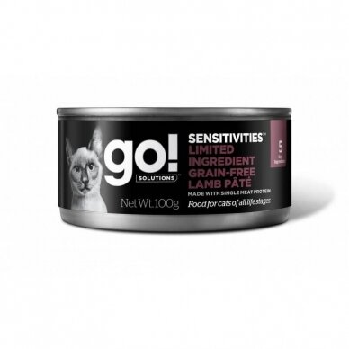 Go! Sensitivities Grain Free Lamb Pate for Cats wet food for cats for pets with specific dietary needs