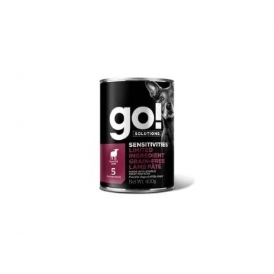 Go! Sensitivities Lamb Pate for Dogs 400g wet food for  puppies and adult dogs