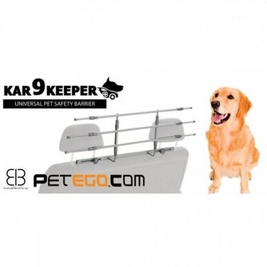 K9 KEEPER UNIVERSAL PET SAFETY BARRIER is a universal completely adjustable car safety pet containment system 2
