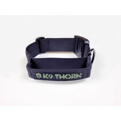 K9Thorn BLACK COLLAR WITH HANDLE AND  ITW BUCKLE NEXUS  dog collar