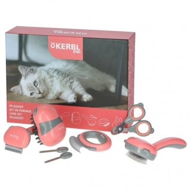 Kerbl Care Kit 7in1 priežiūros rinkinys mažiems šunims ir katėms 11