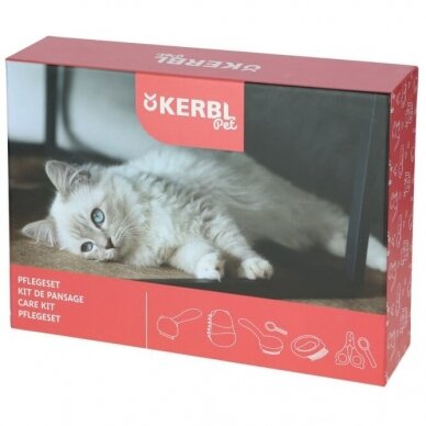 Kerbl Care Kit 7in1 priežiūros rinkinys mažiems šunims ir katėms 12