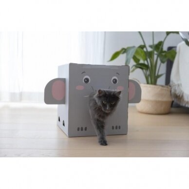 Kerbl Cat Scratching Post Elefant scratching board and house for cat 5