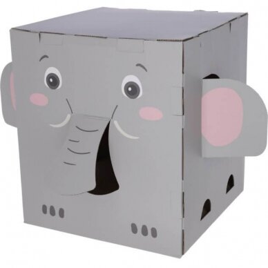 Kerbl Cat Scratching Post Elefant scratching board and house for cat