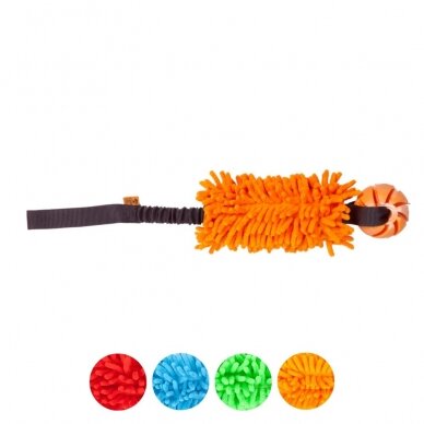 MOP TUG WITH BALL- BUNGEE dog toy 2