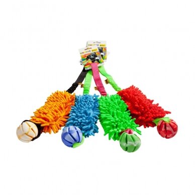 MOP TUG WITH BALL- BUNGEE dog toy 6