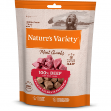Nature's Variety BEEF CHUNKS šaltyje džiovinti liofilizuoti skanėstai šunims