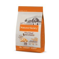 Nature's Variety  Meat Boost FREE RANGE CHICKEN FOR ADULT DOGS complete and natural dry dog food with gently freeze dried real meat pieces