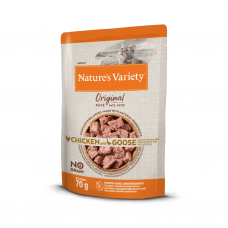 Naturie's Variety ORIGINAL PATÉ CHICKEN WITH GOOSE begrūdžiai konservai katėms su vištiena ir žąsiena