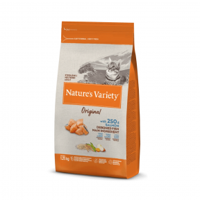 Nature's Variety ORIGINAL STERILIZED SALMON cat food with brown rice