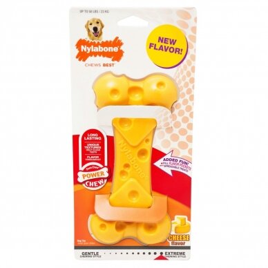 NYLABONE DuraChew Cheese Bone Chewing dog toy