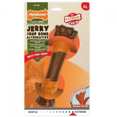 Nylabone Extreme Jerky Soup Bone extremely durable dog toy