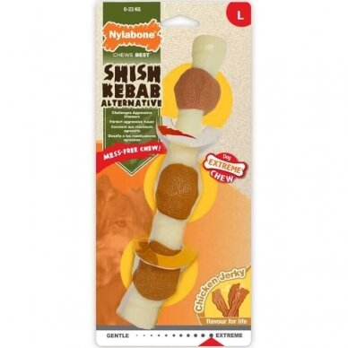 Nylabone Extreme Shish Kebab extremely durable and tasty dog toy