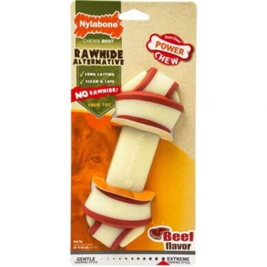 Nylabone Rawhide Knot Bone dog chew toy 2